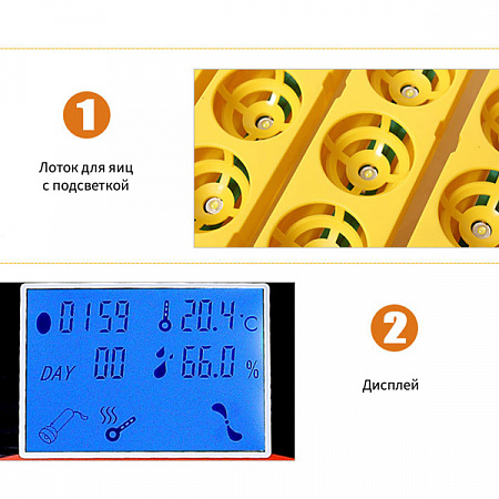 Автоматический инкубатор HHD 42 с овоскопом